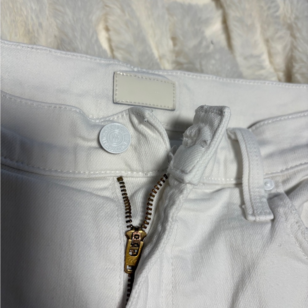 MOTHER The Rambler Zip Ankle Jeans, The Fairest of Them All size 32— White - Picture 6 of 11